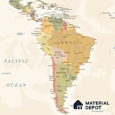 Large World Map Wallpaper, Pastel Shades, Customised Sparkla N Shine Series Canvas Map Design (Customised Size Wallpaper)