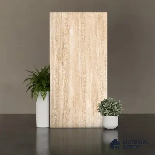 TL 04455 Latin Travertine Grande 1200 x 600 mm Digital Punch Matte Finish Vitrified Tile - 9 mm