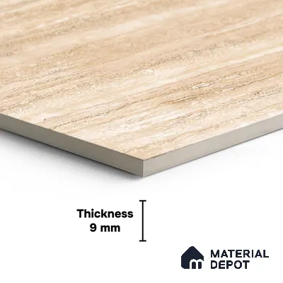 TL 04455 Latin Travertine Grande 1200 x 600 mm Digital Punch Matte Finish Vitrified Tile - 9 mm (Sample)