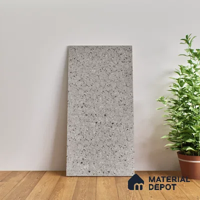Terrazzo Floor & Wall Tile | TL 00848 Devon Gris | 4 ft x 2 ft Random Face Matte Finish Tile - 9 mm | Suitable For Living Room, Bedroom, Bathroom | Random Designs