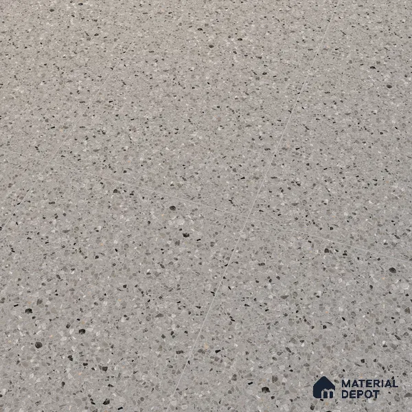 Terrazzo Floor & Wall Tile | TL 00848 Devon Gris | 4 ft x 2 ft Random Face Matte Finish Tile - 9 mm | Suitable For Living Room, Bedroom, Bathroom | Random Designs