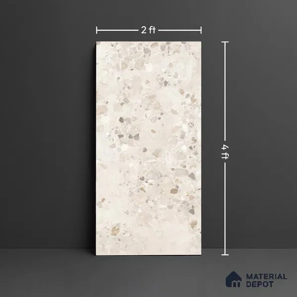 TL 00836 Lavish Ceramics Merkland Bianco Double Carving 1200 x 600 mm Matte Finish Tile | Random Designs