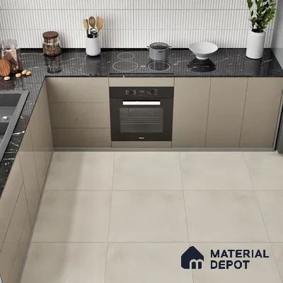 TL 00868 Oficiana Accialo 2 ft x 2 ft Matte Finish Tile - 9 mm | Suitable for Living Room, Bedroom, Bathroom | Random Designs