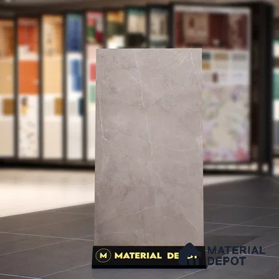 Marble Wall & Floor Tile | TL 00833 Pulpis Grey | 4 ft x 2 ft Matte Finish Vitrified Tile | Suitable For Living Room, Bedroom, Bathroom | Random Designs