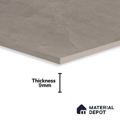 Marble Wall & Floor Tile | TL 00833 Pulpis Grey | 4 ft x 2 ft Matte Finish Vitrified Tile | Suitable For Living Room, Bedroom, Bathroom | Random Designs