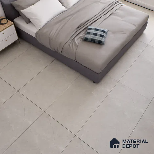 Marble Wall & Floor Tile TL 11398 Rocker Pulpis Silver | 4 ft x 2 ft Matte Finish Vitrified Tile - 9 mm | Suitable For Living Room, Bedroom & Bathroom | Random Designs