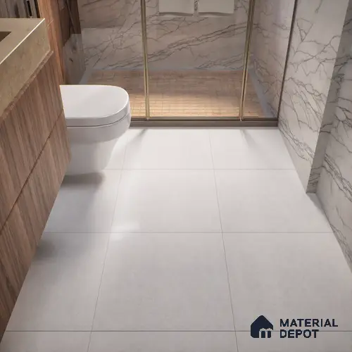 TL 00862 Rock Bianco 2 ft x 2 ft Matte Finish Tile - 9 mm | Suitable for Living Room, Bedroom, Bathroom