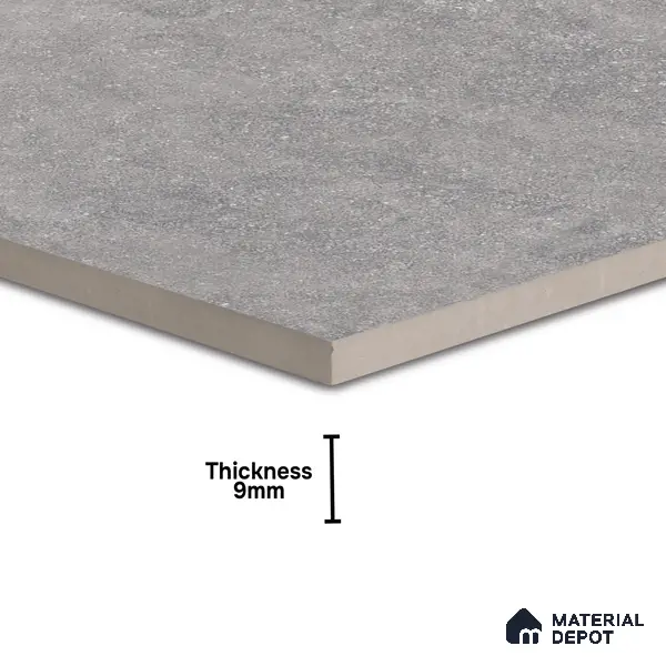 TL 00863 Rock Grey 2 ft x 2 ft Matte Finish Tile - 9 mm | Suitable for Living Room, Bedroom, Bathroom