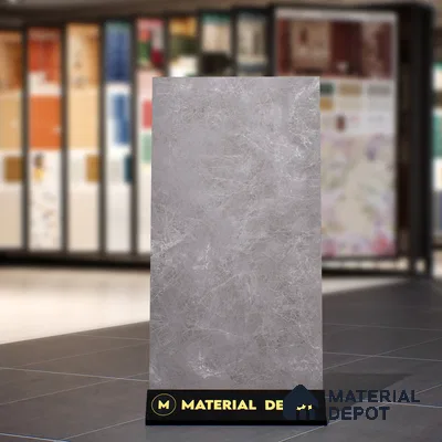 Marble Wall & Floor Tile | TL 00946 Runa Gris | 4 ft x 2 ft Matte Finish Vitrified Tile - 9 mm | Suitable For Living Room, Bedroom, Bathroom | Random Designs