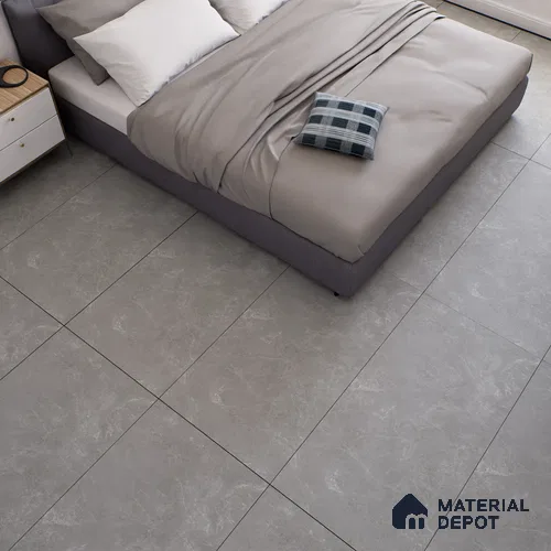 Marble Wall & Floor Tile | TL 00946 Runa Gris | 4 ft x 2 ft Matte Finish Vitrified Tile - 9 mm | Suitable For Living Room, Bedroom, Bathroom | Random Designs