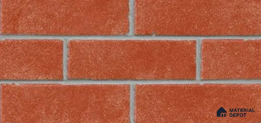 TL 00122 C Brick Red 18 x 12 inch Matte Finish Ceramic High Depth Elevation Wall Tile - 8 mm