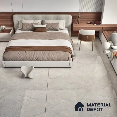 TL 02266 Lead Grey 6 ft x 4 ft Glossy Finish Endless Vitrified Wall & Floor Tile - 9 mm | Adhesive and Spacers Must be Used During Installation