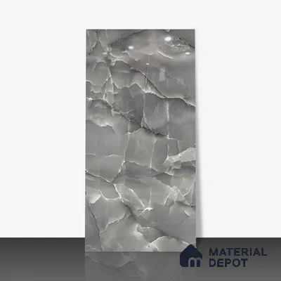 Marble Floor & Wall Tile TL 05563 B Lemsa Dark 4 ft x 2 ft Glossy Finish Vitrified Tile - 9 mm (Random 4)