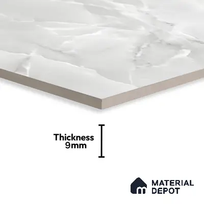 Marble Floor & Wall Tile TL 05563 C Lemsa Light 4 ft x 2 ft Glossy Finish Vitrified Tile - 9 mm (Random 4)