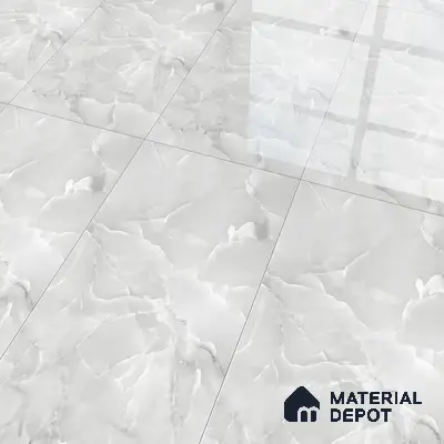 Marble Floor & Wall Tile TL 05563 C Lemsa Light 4 ft x 2 ft Glossy Finish Vitrified Tile - 9 mm (Random 4)