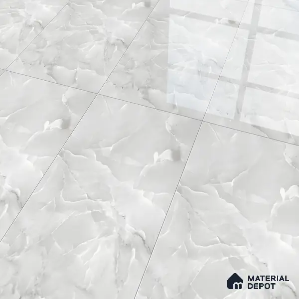 Marble Floor & Wall Tile TL 05563 C Lemsa Light 4 ft x 2 ft Glossy Finish Vitrified Tile - 9 mm (Random 4)