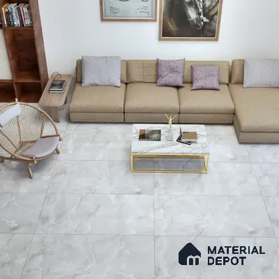 Marble Floor & Wall Tile TL 05563 C Lemsa Light 4 ft x 2 ft Glossy Finish Vitrified Tile - 9 mm (Random 4)