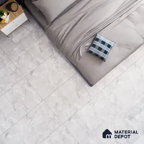 Marble Floor & Wall Tile TL 05563 C Lemsa Light 4 ft x 2 ft Glossy Finish Vitrified Tile - 9 mm (Random 4)