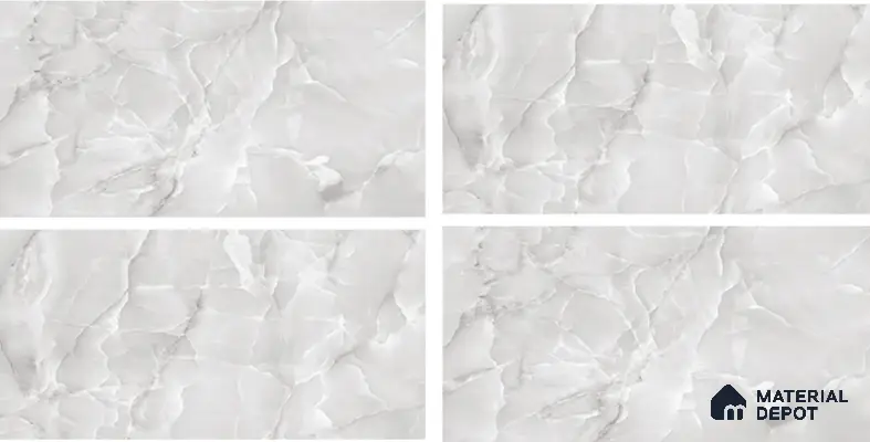 Marble Floor & Wall Tile TL 05563 C Lemsa Light 4 ft x 2 ft Glossy Finish Vitrified Tile - 9 mm (Random 4)