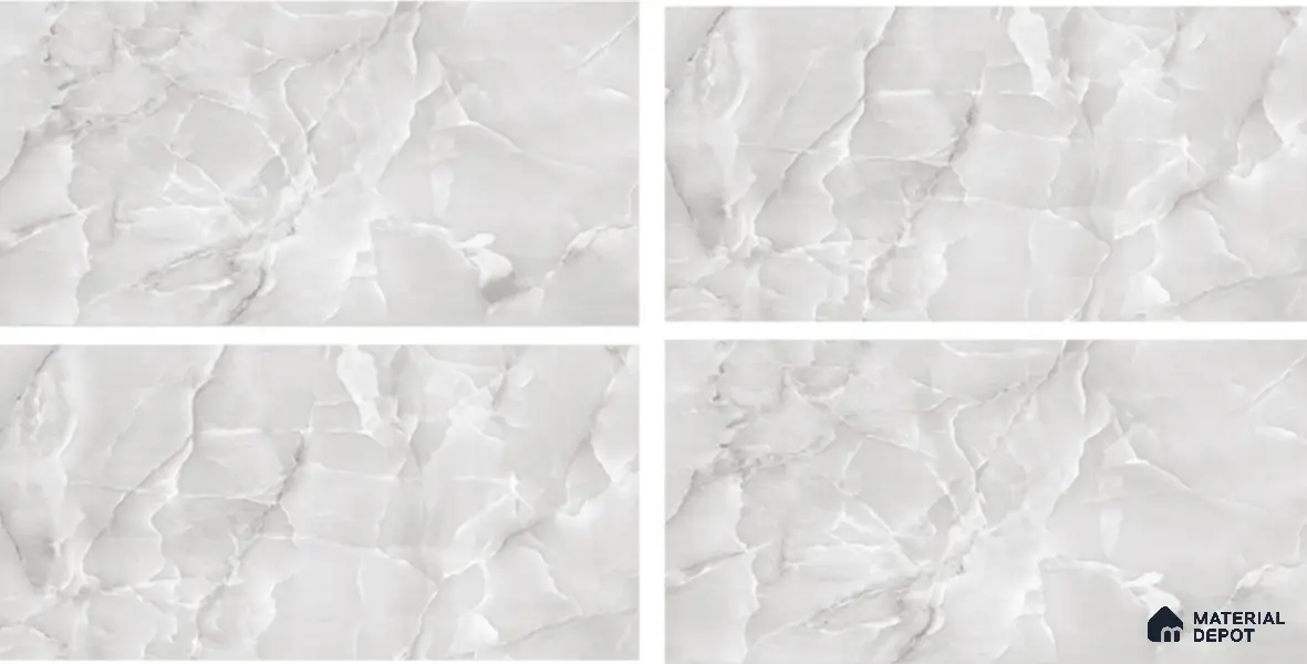 Marble Floor & Wall Tile TL 05563 C Lemsa Light 4 ft x 2 ft Glossy Finish Vitrified Tile - 9 mm (Random 4)