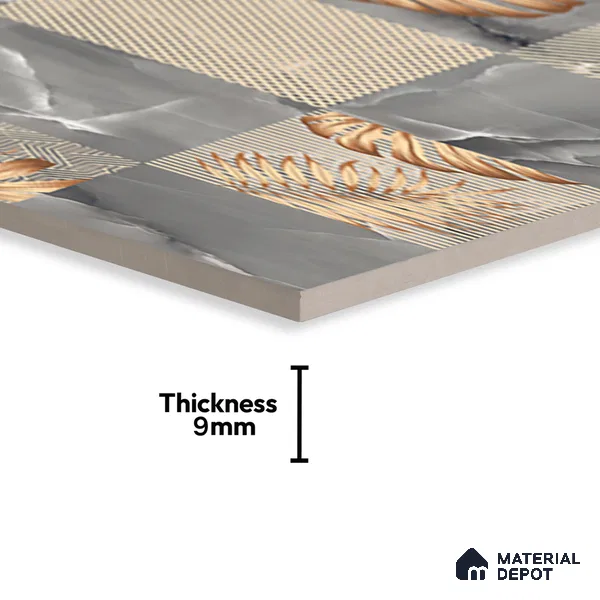 TL 05563 Lemsa Decor 4 ft x 2 ft Glossy Finish Wall Tile - 9 mm