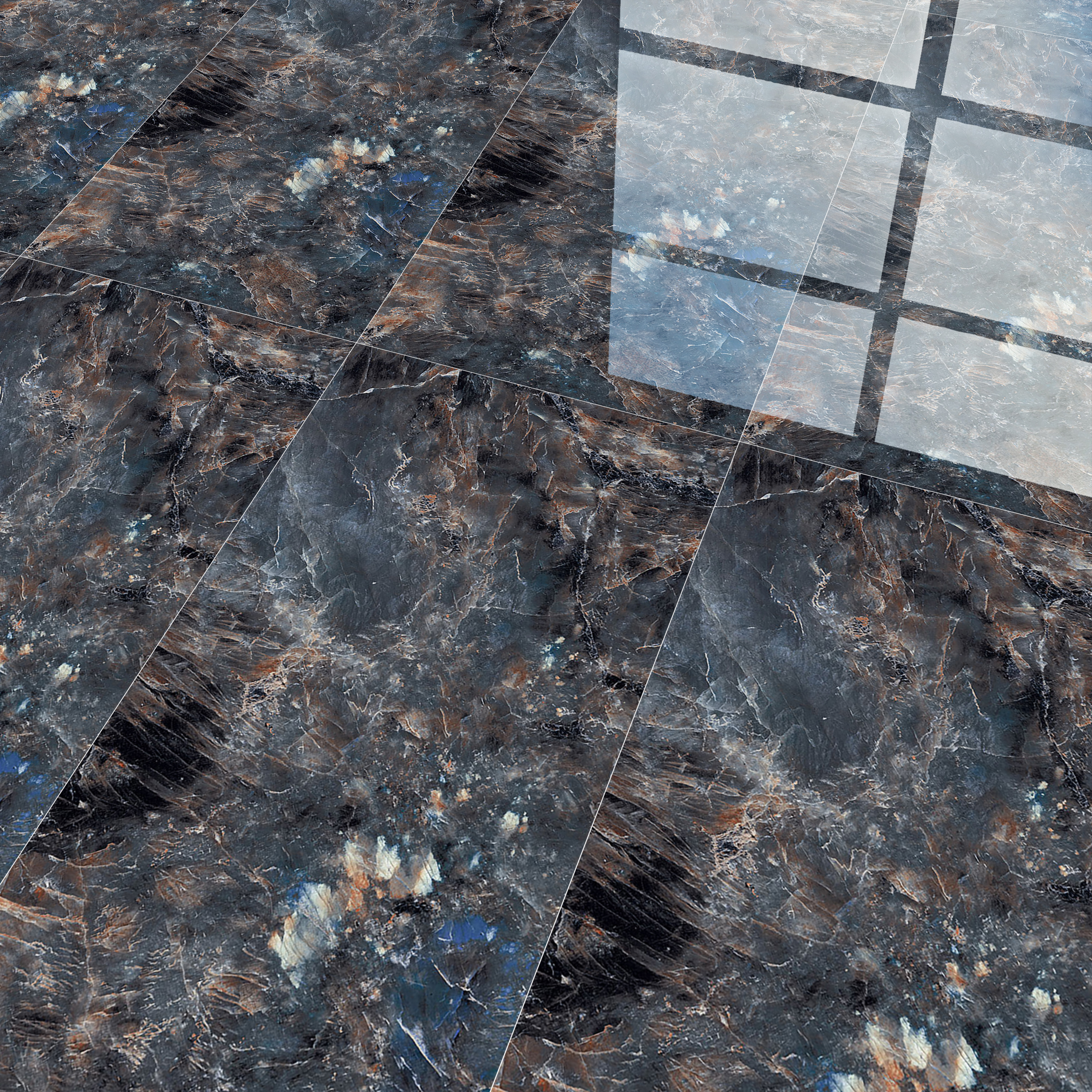 TL 00953 Lemurian Natural 1200x600 mm High Gloss Finish Vitrified Wall & Floor Tile - 9 mm