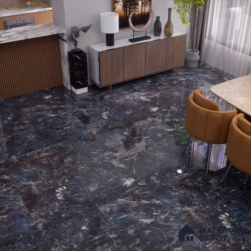 Marble Look TL 00953 Lemurian Natural 1200x600 mm High Gloss Finish Vitrified Wall & Floor Tile - 9 mm