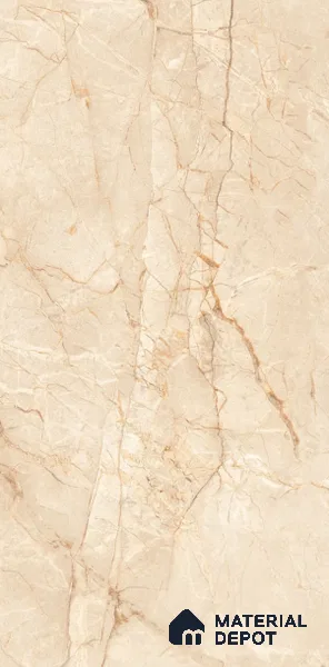 TL 02220 1 Lenitive Cream 4 ft x 2 ft Carving Matte Finish Vitrified Tile - 9 mm (Random 3)