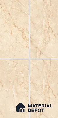 TL 02220 1 Lenitive Cream 4 ft x 2 ft Carving Matte Finish Vitrified Tile - 9 mm (Random 3)
