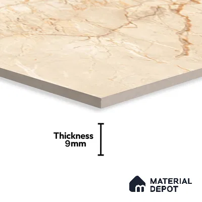 TL 02220 1 Lenitive Cream 4 ft x 2 ft Carving Matte Finish Vitrified Tile - 9 mm (Random 3)