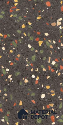 TL 12798 Levanzo Terrazzo Black 4 ft x 2 ft Vitrified Matte Finish Tile - 9 mm