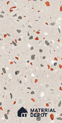 TL 12798 C Levanzo Terrazzo Grey 4 ft x 2 ft Vitrified Matte Finish Tile - 9 mm