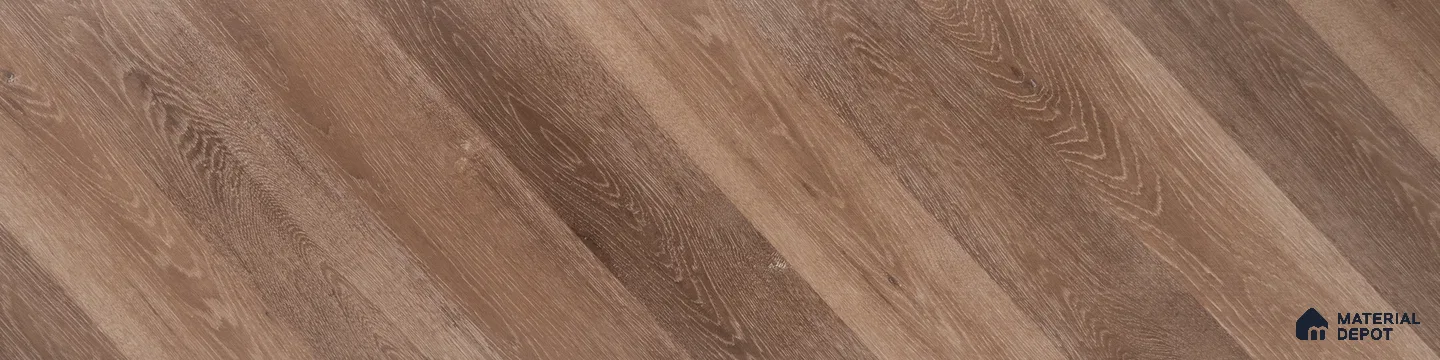 HDF Fish Bone Laminate Wood Floor AC5 Class 33 Grade Chevron Tuscan Harvest Neo LF 00302 D 48 x 12 inch (1220x300 mm) - 8 mm | Natural Wood Grain Surface | V Groove | Unilin Click Locking System Unilin Click Locking System with Moisture Resistant Yellow Backing | European Designs | 12-15 Years Warranty | Image - 1