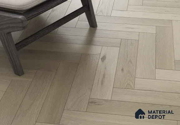 Laminate Wood Floor AC5 Grade LF 00358 G Baltic Elegance Herringbone 19 x 4 inch (470x95 mm) - 8.3 mm | 0.5 mm V Groove | Real Wood Touch Surface | Uniclic Installation