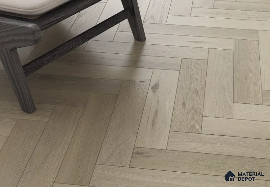 Laminate Wood Floor AC5 Grade LF 00358 G Baltic Elegance Herringbone 19 x 4 inch (470x95 mm) - 8.3 mm | 0.5 mm V Groove | Real Wood Touch Surface | Uniclic Installation