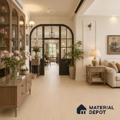 HDF Base Laminate Wood Floor 4 ft x 8 inch - 8 mm | LF 00364 E | 10-Year Residential Warranty | AC4 Grade Wax Coated | Suitable For Living Room, Bedroom & Office