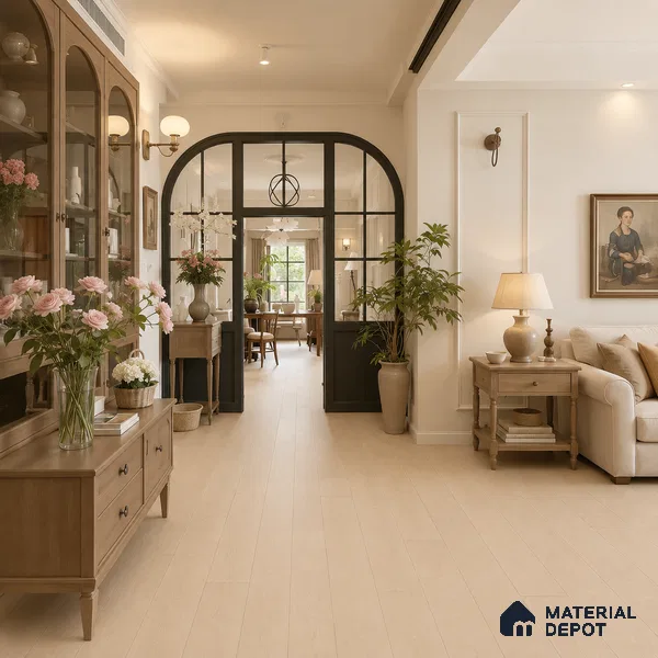HDF Base Laminate Wood Floor 4 ft x 8 inch - 8 mm | LF 00364 E | 10-Year Residential Warranty | AC4 Grade Wax Coated | Suitable For Living Room, Bedroom & Office