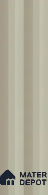 Subway Fluted Wall Tile TL 04963 C Brillo Fern Grey 12 x 3 inch Ceramic Matte Finish - 6.5 mm | Suitable for Highlighter Walls, Foyer, Bathroom, Kitchen Wall & Backsplashes (Sample)