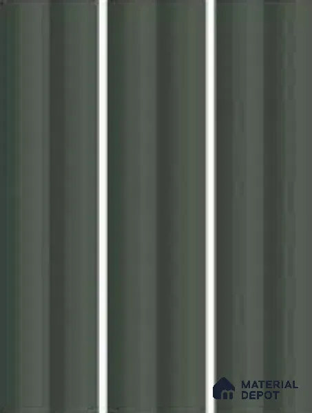 Subway Fluted Wall Tile TL 04963 D Brillo Carbon Noir 12 x 3 inch Ceramic Matte Finish - 6.5 mm | Suitable for Highlighter Walls, Foyer, Bathroom, Kitchen Wall & Backsplashes