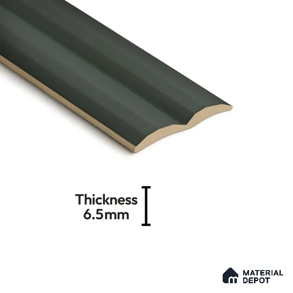 Subway Fluted Wall Tile TL 04963 D Brillo Carbon Noir 12 x 3 inch Ceramic Matte Finish - 6.5 mm | Suitable for Highlighter Walls, Foyer, Bathroom, Kitchen Wall & Backsplashes