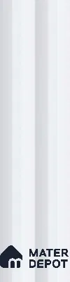 Subway Fluted Wall Tile TL 04963 E Brillo Carrara White 12 x 3 inch Ceramic Matte Finish - 6.5 mm | Suitable for Highlighter Walls, Foyer, Bathroom, Kitchen Wall & Backsplashes (Sample)