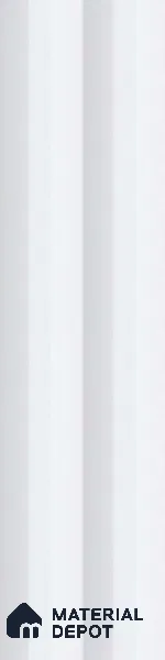Subway Fluted Wall Tile TL 04963 E Brillo Carrara White 12 x 3 inch Ceramic Matte Finish - 6.5 mm | Suitable for Highlighter Walls, Foyer, Bathroom, Kitchen Wall & Backsplashes (Sample)