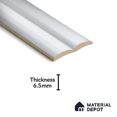 Subway Fluted Wall Tile TL 04963 E Brillo Carrara White 12 x 3 inch Ceramic Matte Finish - 6.5 mm | Suitable for Highlighter Walls, Foyer, Bathroom, Kitchen Wall & Backsplashes (Sample)