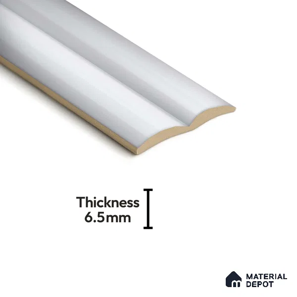 Subway Fluted Wall Tile TL 04963 E Brillo Carrara White 12 x 3 inch Ceramic Matte Finish - 6.5 mm | Suitable for Highlighter Walls, Foyer, Bathroom, Kitchen Wall & Backsplashes (Sample)