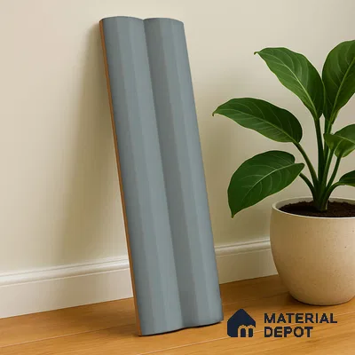 Subway Fluted Wall Tile TL 04963 G Brillo Raven Pearl 12 x 3 inch Ceramic Matte Finish - 6.5 mm | Suitable for Highlighter Walls, Foyer, Bathroom, Kitchen Wall & Backsplashes (Sample)