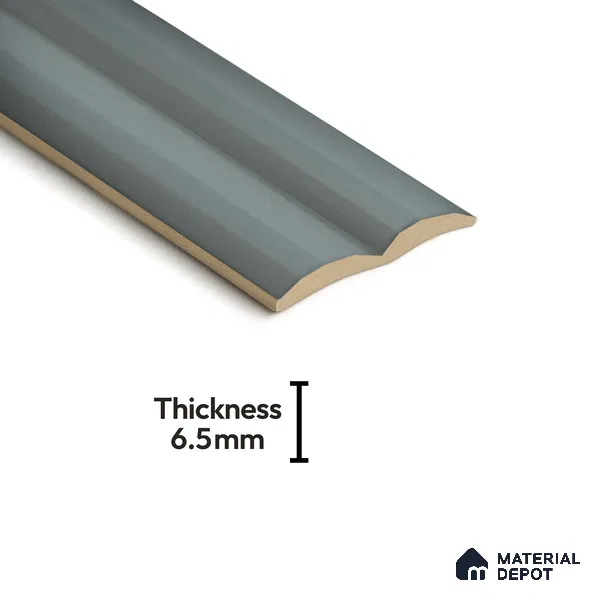 Subway Fluted Wall Tile TL 04963 G Brillo Raven Pearl 12 x 3 inch Ceramic Matte Finish - 6.5 mm | Suitable for Highlighter Walls, Foyer, Bathroom, Kitchen Wall & Backsplashes (Sample)