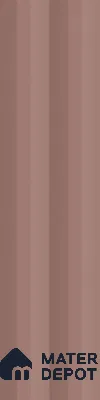 Subway Fluted Wall Tile TL 04963 H Brillo Rustic Earth 12 x 3 inch Ceramic Matte Finish - 6.5 mm | Suitable for Highlighter Walls, Foyer, Bathroom, Kitchen Wall & Backsplashes (Sample)