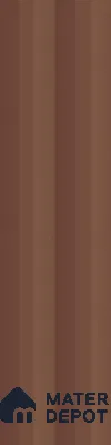 Subway Fluted Wall Tile TL 04963 J Brillo Cedar Bark 12 x 3 inch Ceramic Matte Finish - 6.5 mm | Suitable for Highlighter Walls, Foyer, Bathroom, Kitchen Wall & Backsplashes (Sample)