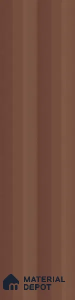 Subway Fluted Wall Tile TL 04963 J Brillo Cedar Bark 12 x 3 inch Ceramic Matte Finish - 6.5 mm | Suitable for Highlighter Walls, Foyer, Bathroom, Kitchen Wall & Backsplashes (Sample)