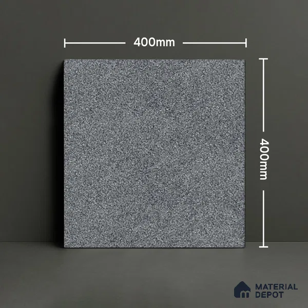 Parking Floor Tile TL 02330 B Dark 16 x 16 inch Vitrified Anti Skid Matte Finish Heavy Duty Tile - 12 mm | Suitable For Bathroom, Heavy Traffic Areas | Pattern Alignment May Vary | 2-3 mm Spacer is Mandatory